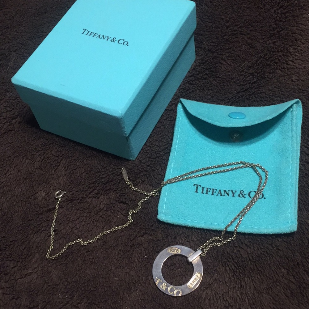 Silver Tiffany & Co. Circle necklace